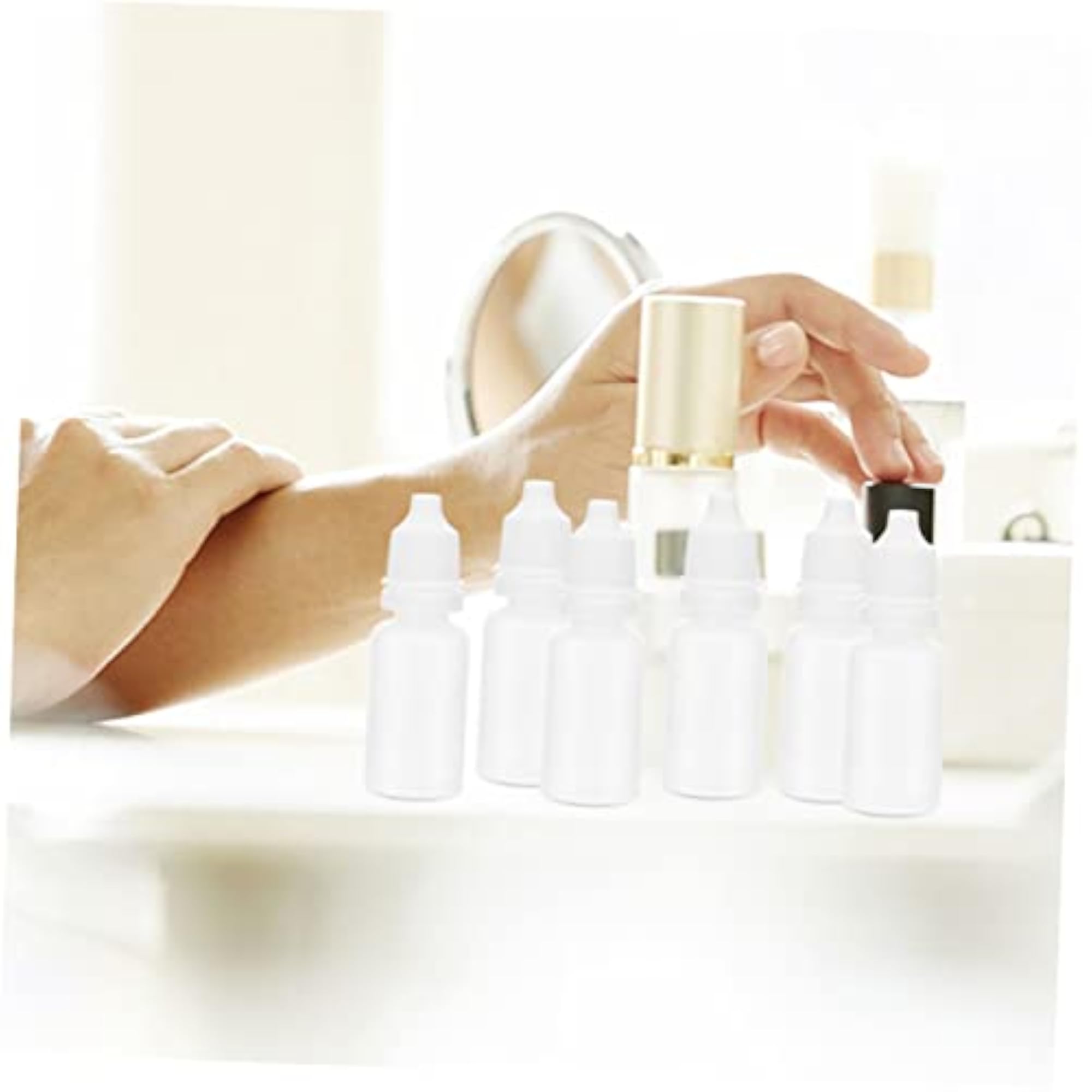60pcs Transparent Squeezable Eye Dropper Bottles